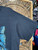 Vintage Harley Davidson Motorcycle Blue Wolf Black T-Shirt Size Large