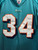 Y2K Miami Dolphins NFL Football Ricky Williams #34 Teal Stitched Jersey Size 52