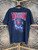 Vintage Flying Start Sportswear Indiana University Hoosiers Lightning Strike Basketball Black T-Shirt Size X-Large