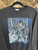 Vintage 90s Wolves In Winter Black Nature Crewneck Sweatshirt Size Large