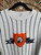 Vintage University of Illinois Illini Embroidered Grey Pinstripe Crewneck Sweatshirt Size Large