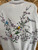 Vintage 90s 1991 AU Sportswear Flowers with Birds Grandma Wrap Around Collared Crewneck Sweatshirt Size Medium