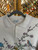 Vintage 90s 1991 AU Sportswear Flowers with Birds Grandma Wrap Around Collared Crewneck Sweatshirt Size Medium