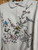 Vintage 90s 1991 AU Sportswear Flowers with Birds Grandma Wrap Around Collared Crewneck Sweatshirt Size Medium