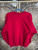 Vintage 90s Indiana University Hoosiers Black Embroidered Red Crewneck Sweatshirt Size Small