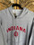Vintage Big Ball Sports Indiana University Hoosiers Red Embroidered Grey Hooded Sweatshirt Size XXL