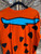 Vintage 90s 1994 The Flintstones Fred Flintstone Hanna Barbera AOP Orange T-Shirt Size Large