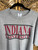 Vintage Indiana University IU Hoosiers Grey T-Shirt Size X-Large XL