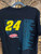 Vintage Y2K 2009 NASCAR Jeff Gordon #24 "The Chase Has Just Begun" Black Double Sided T-Shirt Size Medium