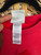 Adidas Chenille Embroidered Red With White Stripes Crewneck Sweatshirt Size Large