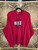 Vintage Y2K Nike Football Graphic Red Hooded Sweatshirt Size X-Large XL