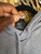 Vintage Nike Team 90s Y2K University of Iowa Hawkeyes Center Check Grey Hooded Sweatshirt Size Large
