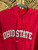 Vintage Nike Team OSU Ohio State University Buckeyes Red Hooded Sweatshirt Size Medium