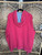 Y2K Aeropostale New York Hot Pink Full Zip Hoodie Sweatshirt Women's Size XXL
