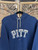 Vtg Y2K Nike Team Pittsburgh University Panthers Navy Blue & Yellow Hoodie Sweatshirt Size Large