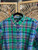 Polo Ralph Lauren RL Green Blue Plaid Classic Fit Button Down Shirt Size X-Large XL