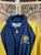 Vintage Logo 7 NBA Indianapolis Pacers Blue & Yellow Embroidered Full Zip Windbreaker Jacket Size X-Large