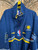 Vintage Logo Athletic NBA Indianapolis Pacers Eastern Conference Blue & Yellow Embroidered Full Zip Windbreaker Jacket Size X-Large