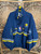 Vintage Logo Athletic NBA Indianapolis Pacers Eastern Conference Blue & Yellow Embroidered Full Zip Windbreaker Jacket Size X-Large