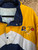 Vintage 70s 80s NBA Indianapolis Pacers Blue, Yellow, White Embroidered Full Zip Windbreaker Jacket Size X-Large