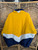 Vintage 70s 80s NBA Indianapolis Pacers Blue, Yellow, White Embroidered Full Zip Windbreaker Jacket Size X-Large