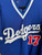 Vintage Majestic MLB Los Angeles LA Dodgers Kaufman #17 Blue V-Neck Baseball Jersey Size XLarge