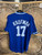 Vintage Majestic MLB Los Angeles LA Dodgers Kaufman #17 Blue V-Neck Baseball Jersey Size XLarge