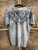 Y2K 2000s Affliction Skeleton Warrior Reversible Grey Black T-shirt Size Large