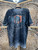 Vintage Y2K Affliction Seek & Destroy Skeleton Black Dyed T-Shirt Size X-Large XL