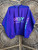 Vintage 80s 90s Venini's Oakley Electric Purple Anorak Windbreaker Jacket Size OSFA
