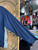 Vintage Y2K Nike Grey Bar Navy Blue & Grey Windbreaker Size Large