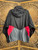 Vintage 80s 90s Nike Grey, Black, Pink Hooded Windbreaker Jacket Women's Size X-Large
