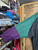 Vintage 80s 90s Nike "Respect The Game" Basketball Black, Green, Purple Hidden Hood Windbreaker Jacket Size X-Large