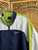 Vintage 90s Nike Black Tag Navy Blue, White With Green Windbreaker Size Large