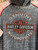 Y2K HD Harley Davidson Bedazzled Gray Orange Raglan Women's Full Zip Jacket Women's Size Large
