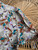 Vintage Queen Casuals Beige Floral Petal Sleeve Button Up Women's Size Large