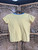 Vintage Ralph Lauren RL Sport Pastel Yellow V-Neck With Blue Trim T-Shirt Women's Size X-Small XS