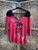Vintage HD Harley Davidson Bedazzled Skull Hot Pink Open Back Women's Top Size X-Large XL