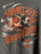 2017 Harley Davidson Bedazzled Ft. Worth, Texas Dark Grey Long Sleeve T-Shirt Women's Size X-Large XL