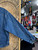 Vintage Marlboro Country Store Leather Collar Denim Jacket Size Large