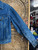 Vintage 80s 90s LEE Medium Wash Denim Button Jacket Size 40R