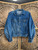 Vintage 80s 90s LEE Medium Wash Denim Button Jacket Size 40R