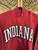 Vintage J. America Indiana University Hoosiers Red Embroidered Hooded Sweatshirt Size XL X-Large