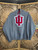 Vintage Indiana University IU Stitched Grey Hooded Sweatshirt Size Medium