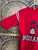 Vintage 70s Artex Indiana University IU Cool Snoopy Red Warm Up T-Shirt Size Small