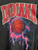 Vintage Indiana University Hoosiers Lightning Strike Basketball Black T-Shirt Size X-Large
