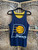 Vintage 90s 1995 Indiana Pacers Navy Blue & Yellow Reversible Tank Top Size Large
