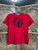 Vintage 80s 1980 Ed Hayes Yin Yang Dragon Red T-Shirt Size Small
