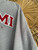 Vtg Jansport Miami University of Ohio Oxford Stitched Grey Hooded Sweatshirt Size Medium