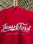 Vintage Y2K 2004 Jesus Christ Cola "Eternally Refreshing" Red Hooded Sweatshirt Size Small
